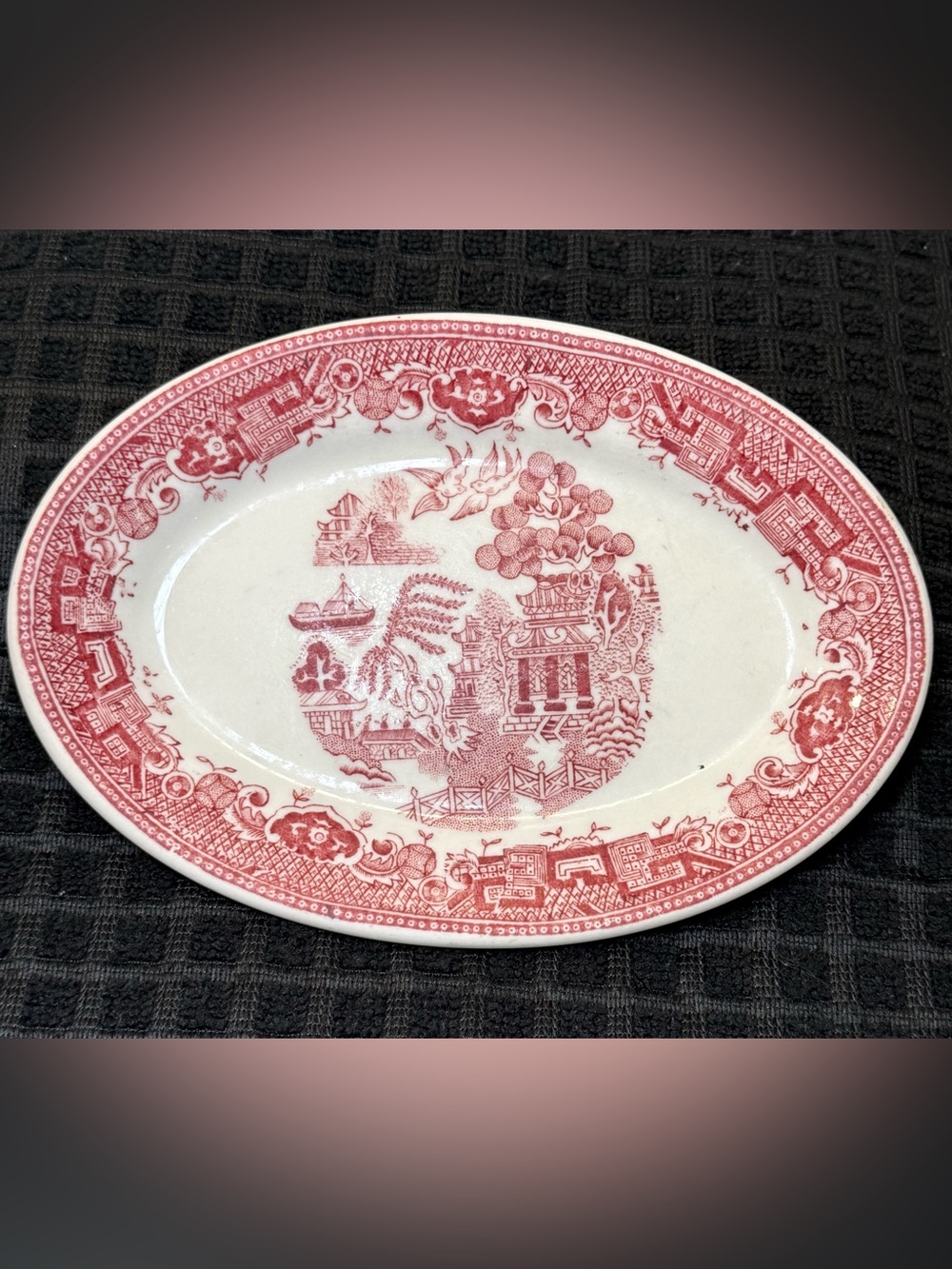 Vintage Jackson China - Cook's Hotel
Restaurant Supply Butter Dish Plate Willow